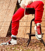 Load image into Gallery viewer, Deep Red Sweatpants (400 GSM)
