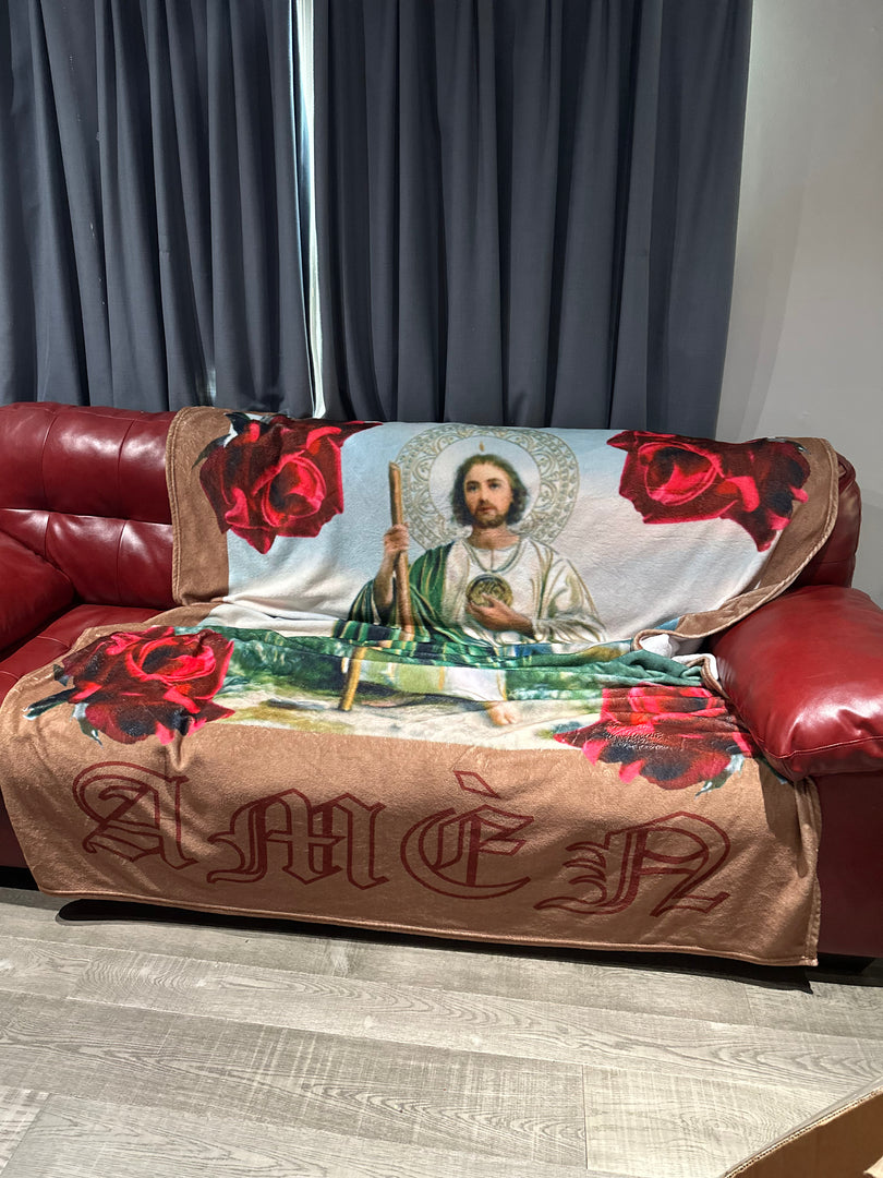 San Judas Tadeo Mexican Blanket